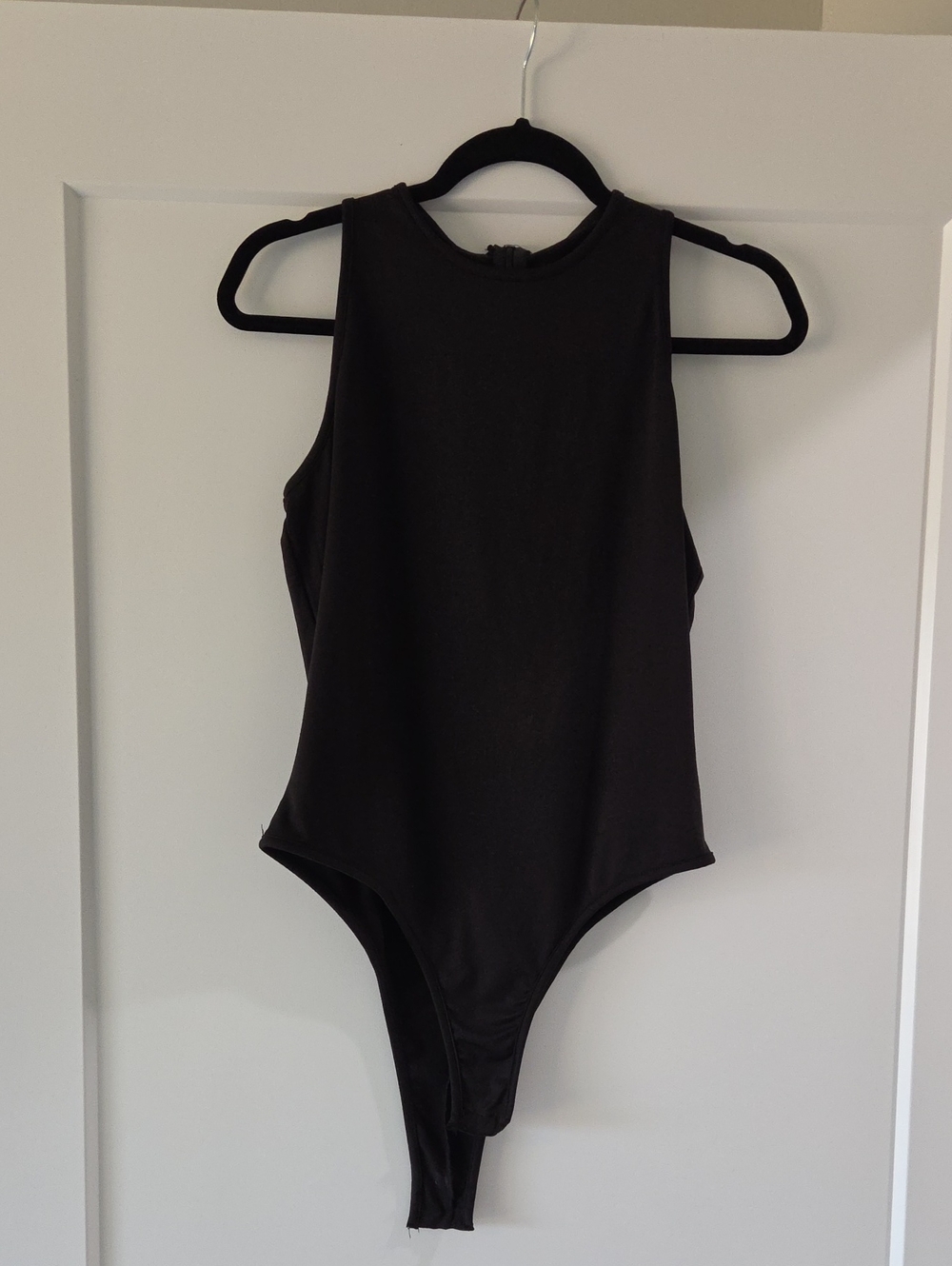 Sleek Black High-Neck Women's Bodysuit